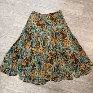Newsworthy Vintage Y2K Multicolored Fairy Boho Flowy Women's Midi Skirt